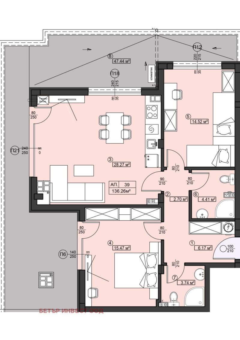 Продава 3-СТАЕН в град София, Манастирски ливади - 161 кв.м / 334 900 € » 655 007.47 лв., БЕТЪР ИНВЕСТ ООД