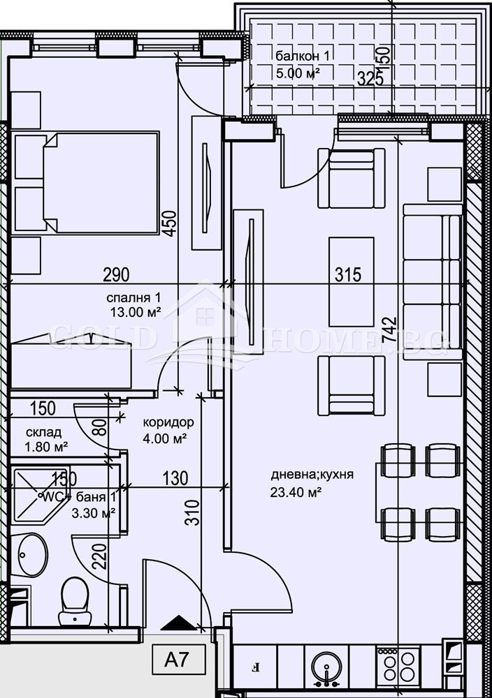 Til salg  1 soveværelse Plovdiv , Karshiyaka , 63 kvm | 97129665 - billede [7]