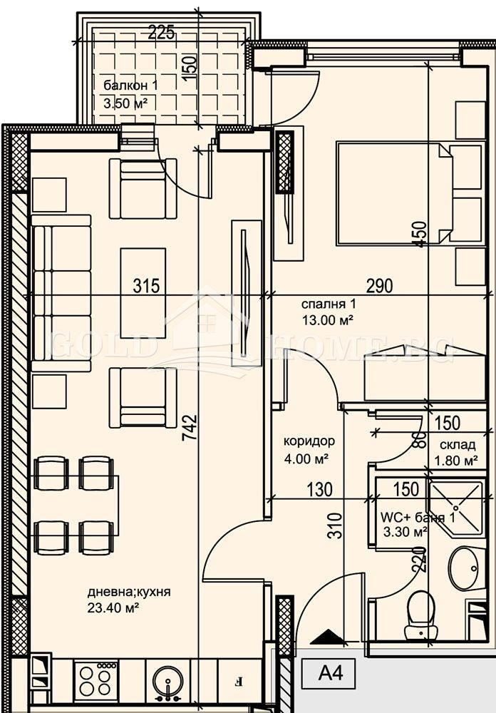 Til salg  1 soveværelse Plovdiv , Karshiyaka , 63 kvm | 97129665 - billede [6]