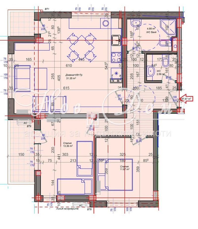 Продава 3-СТАЕН, гр. София, Горна баня, снимка 12 - Aпартаменти - 49464596