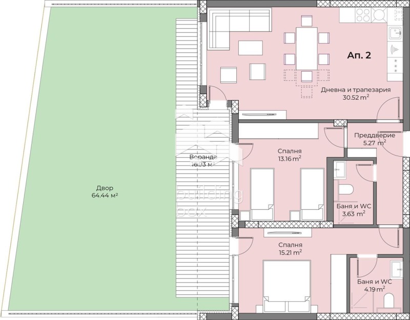 Продава  3-стаен, град Пловдив, Беломорски •  155 112 EUR • ID 66526034 — holmes.bg - [1] 