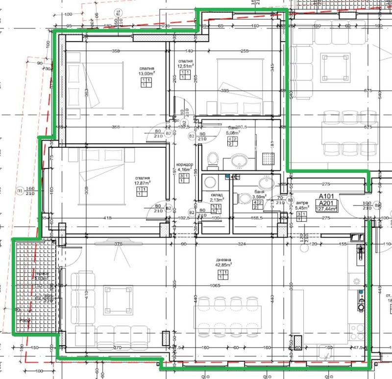 Satılık  3+ yatak odası Sofia , Malinova dolina , 154 metrekare | 53905166