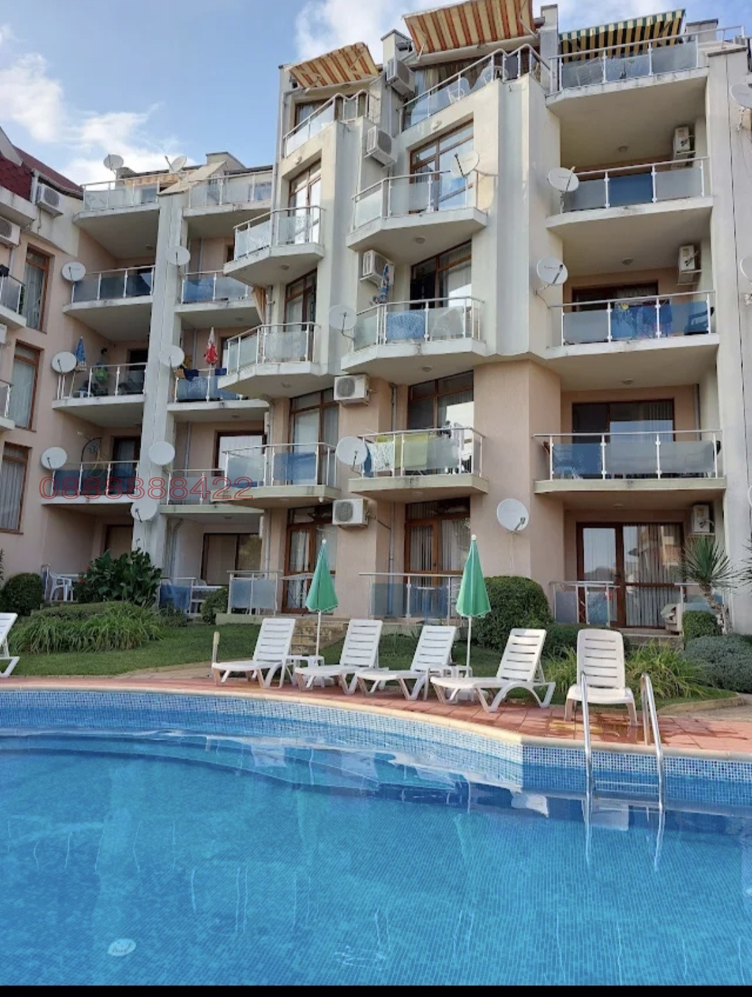 Продава 2-СТАЕН, гр. Свети Влас, област Бургас, снимка 3 - Апартаменти - 55051803