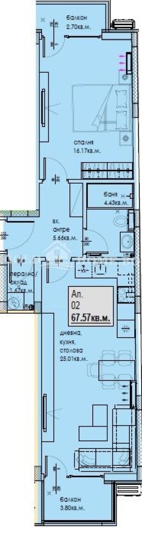 Продава 2-СТАЕН, гр. Пловдив, Кючук Париж, снимка 2 - Апартаменти - 55655695