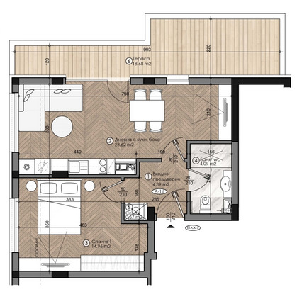 Продава 2-СТАЕН, гр. София, Малинова долина, снимка 1 - Aпартаменти - 46953649