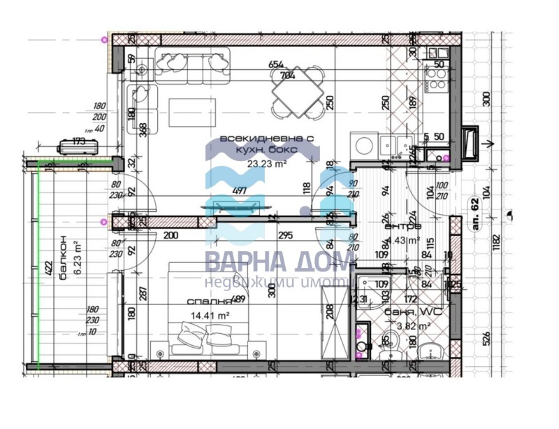 Продава  2-стаен град Варна , Младост 1 , 78 кв.м | 79323188 - изображение [2]