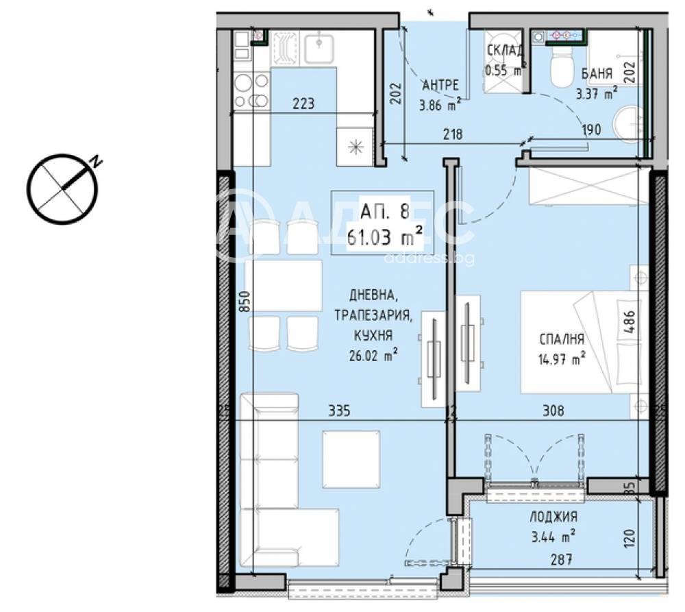 Продава 2-СТАЕН, гр. София, Малинова долина, снимка 4 - Апартаменти - 56362194