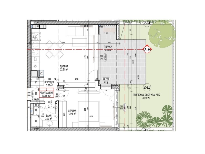 Продава 2-СТАЕН, гр. София, Бъкстон, снимка 3 - Апартаменти - 53217681