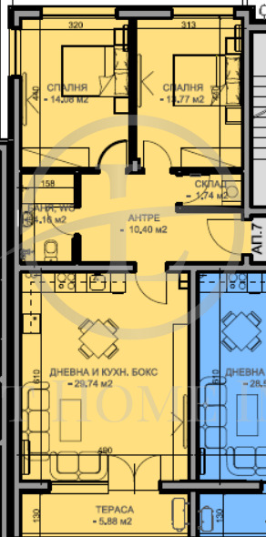 Eladó  2 hálószobás Plovdiv , Juzsen , 104 négyzetméter | 37131861 - kép [3]