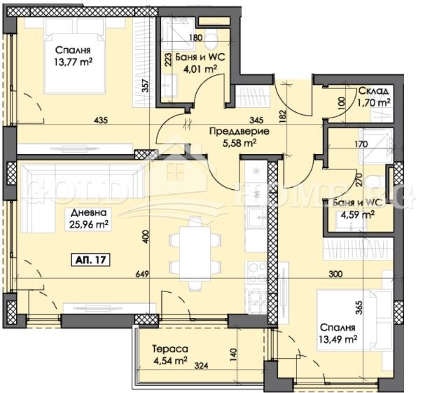 Продава 3-СТАЕН, гр. Пловдив, Тракия, снимка 4 - Апартаменти - 54304085