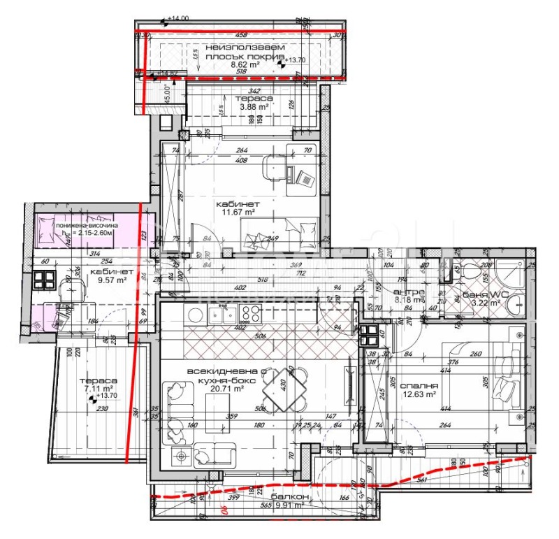 Te koop  3 slaapkamers Varna , Kolchozen pazar , 134 m² | 89957451 - afbeelding [4]