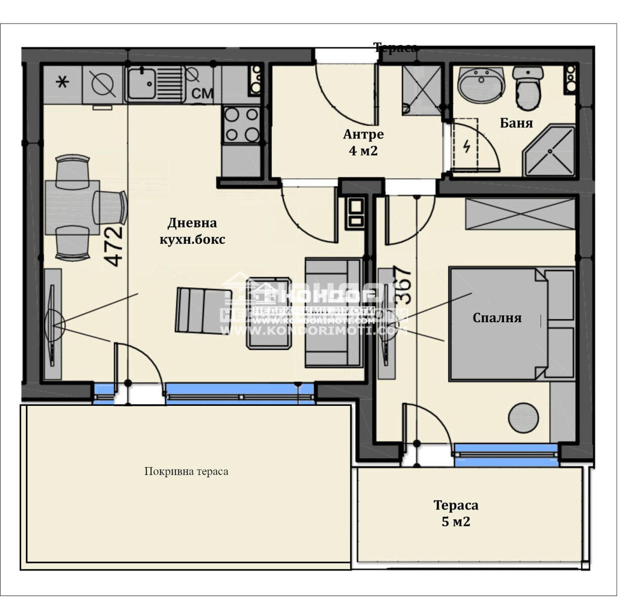 Продава 2-СТАЕН, гр. Пловдив, Остромила, снимка 13 - Апартаменти - 54201131