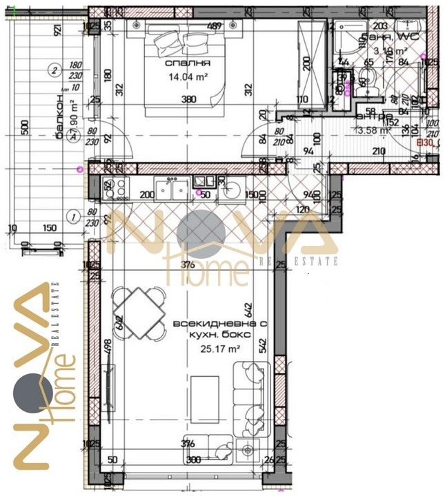 Продаја  2 спаваће собе Варна , Младост 1 , 102 м2 | 57423342 - слика [11]