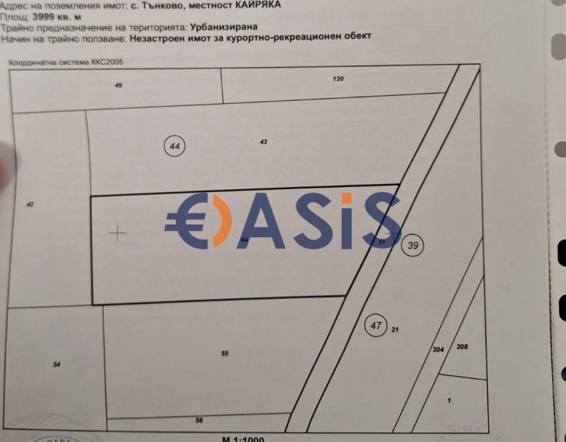 Продава  Парцел, област Бургас, с. Тънково • 80 000 EUR • ID 20204205 — holmes.bg - [1] 