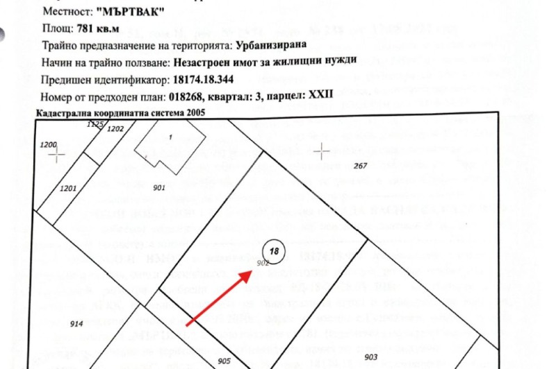 Продава ПАРЦЕЛ в област София, с. Гурмазово - 781 кв.м / 62 000 € » 121 261.46 лв., ИМОТЕКА