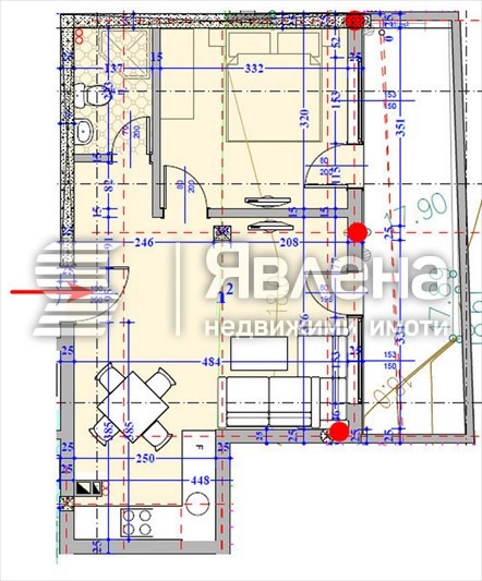 Продава 2-СТАЕН, с. Кранево, област Добрич, снимка 7 - Апартаменти - 55126780