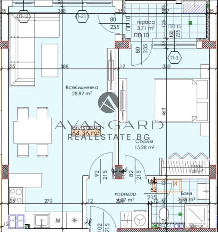 Продава 2-СТАЕН, гр. Пловдив, Тракия, снимка 5 - Апартаменти - 56431764