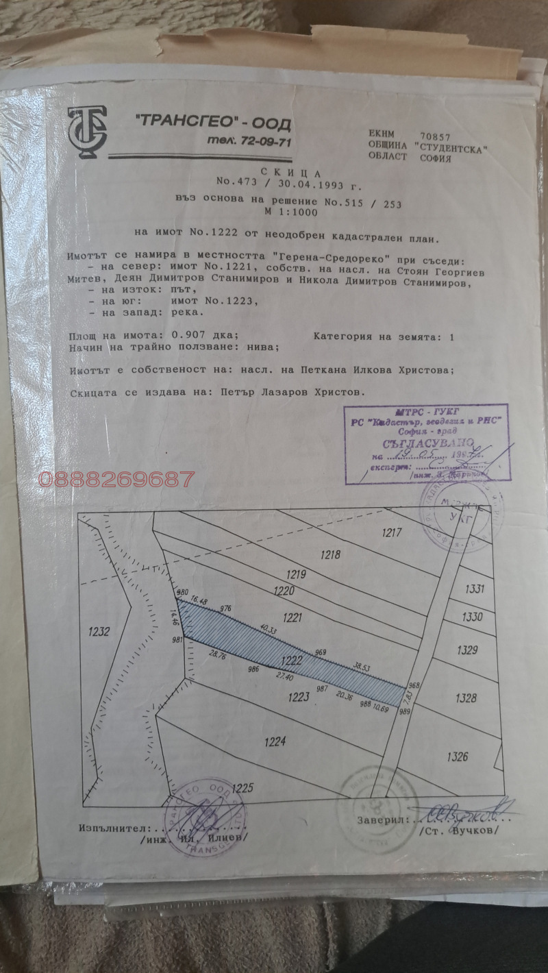 Продава ПАРЦЕЛ, гр. София, Дървеница, снимка 1 - Парцели - 49480814