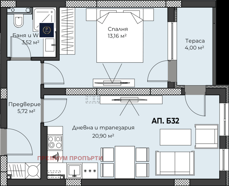 Zu verkaufen  1 Schlafzimmer Plowdiw , Hristo Smirnenski , 68 qm | 41193923 - Bild [3]