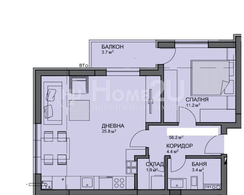 Продава 2-СТАЕН, гр. София, Малинова долина, снимка 5 - Апартаменти - 53188393