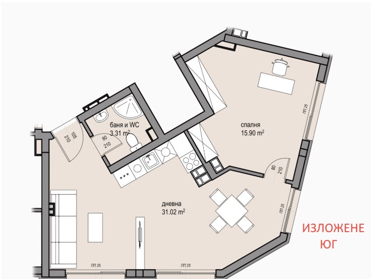 De vânzare  1 dormitor Sofia , Malinova dolina , 78 mp | 83242112 - imagine [7]