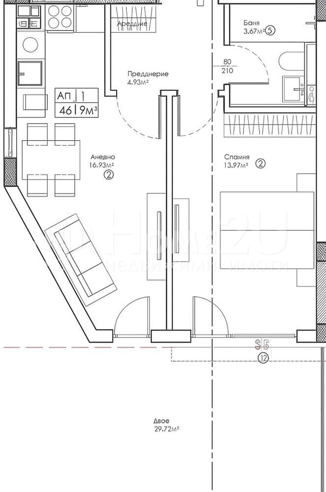 Продава  2-стаен град София , Малинова долина , 91 кв.м | 28606926 - изображение [5]