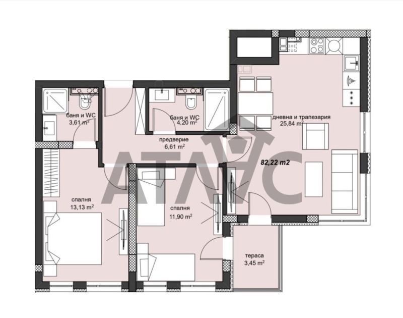 À vendre  2 chambres Plovdiv , Hristo Smirnenski , 101 m² | 19847741 - image [13]