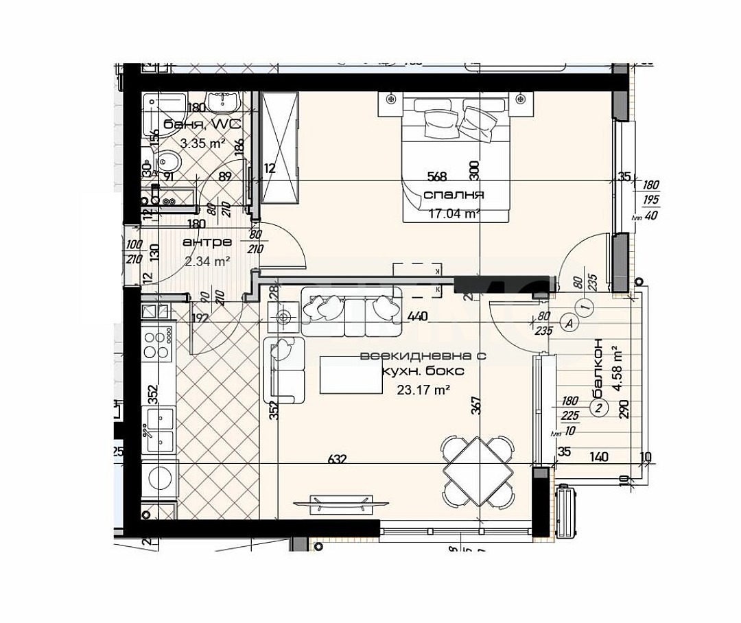 Продава 2-СТАЕН, гр. Варна, Младост 1, снимка 4 - Апартаменти - 54105826