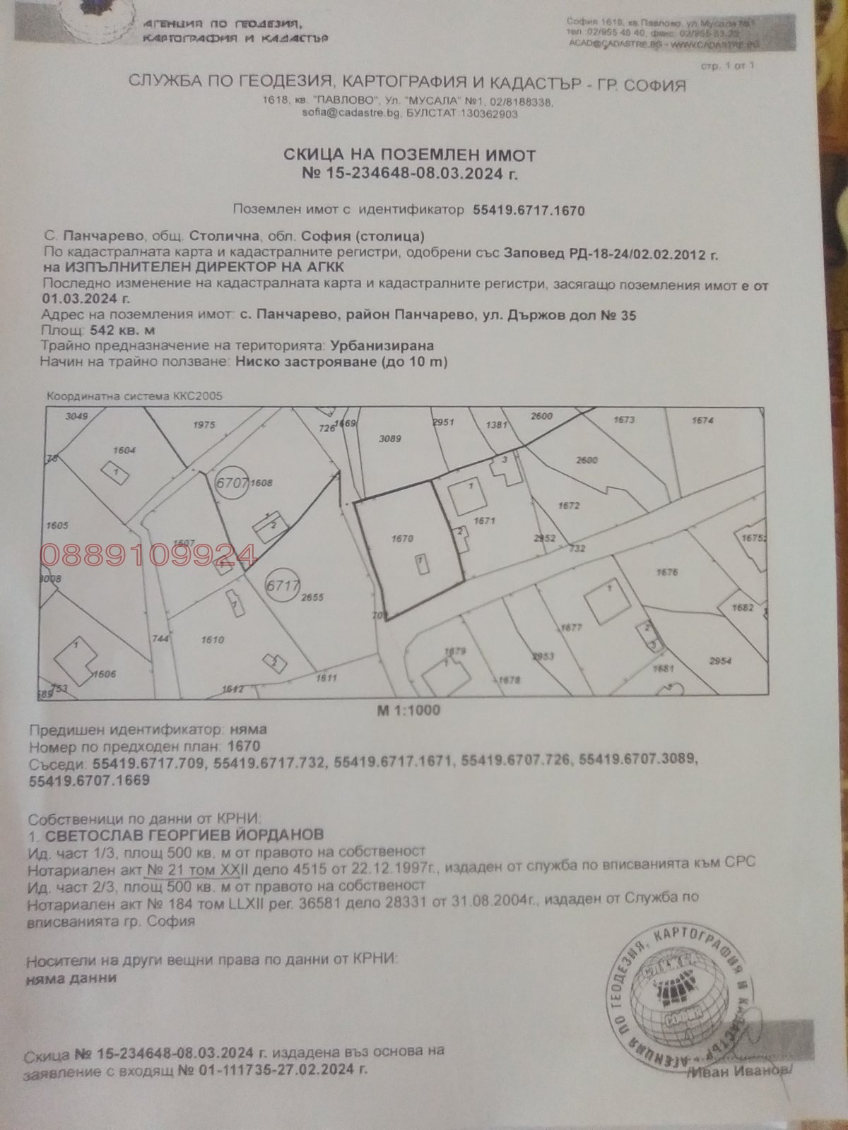 Продава ПАРЦЕЛ, гр. София, с. Панчарево