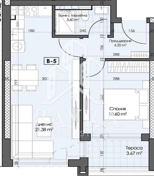 In vendita  1 camera da letto Plovdiv , Gagarin , 65 mq | 28789240 - Immagine [3]