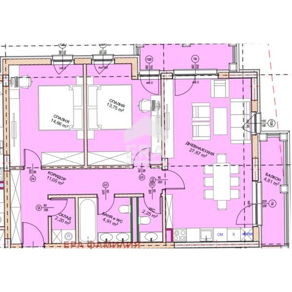 Продава 3-СТАЕН, гр. София, Малинова долина, снимка 1 - Aпартаменти - 47253386