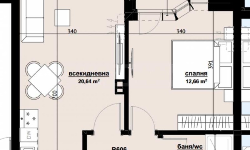 Продава 2-СТАЕН, гр. Бургас, Изгрев, снимка 2 - Aпартаменти - 48680971