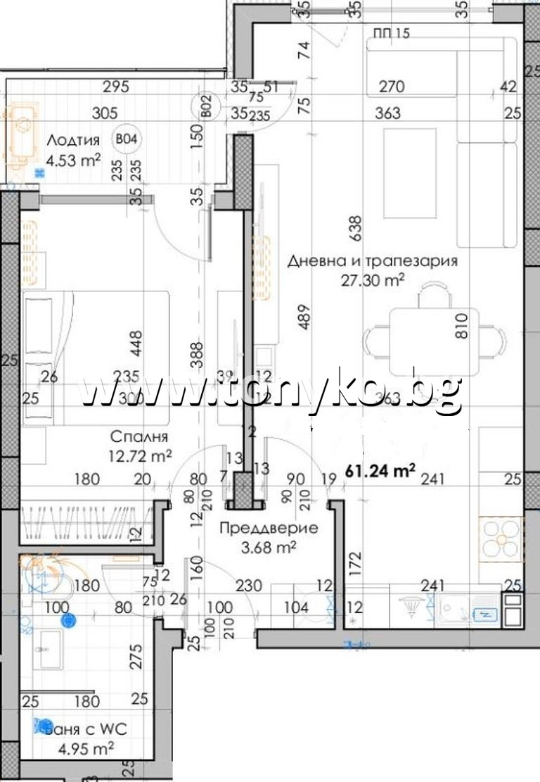 Eladó  1 hálószoba Plovdiv , Juzsen , 76 négyzetméter | 77794069