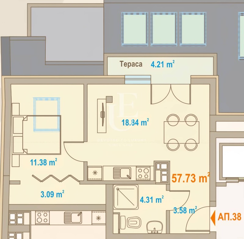 Продава 2-СТАЕН, гр. София, Център, снимка 12 - Апартаменти - 53087500