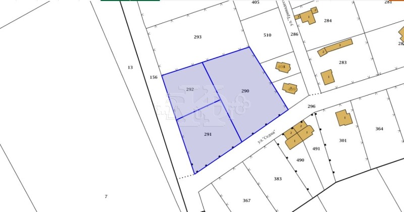 Till salu  Komplott region Dobrich , Caritjino , 1040 kvm | 58954230