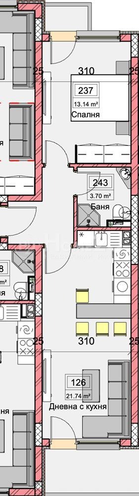 Продава  2-стаен град Варна , Кайсиева градина , 67 кв.м | 92697769 - изображение [4]