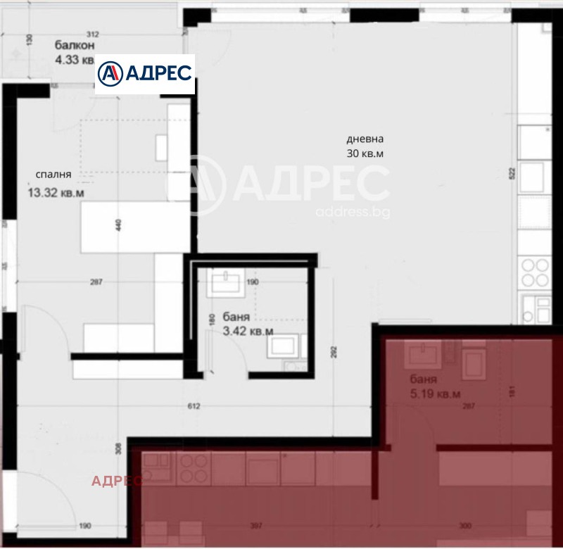 Продаја  1 спаваћа соба Варна , Цветен квартал , 81 м2 | 70030034 - слика [4]