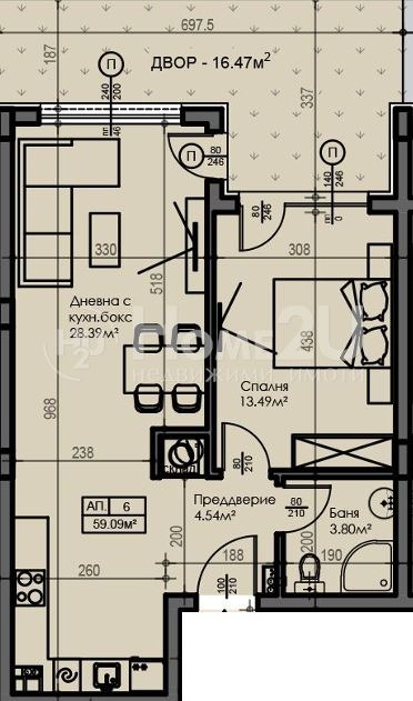 Продава 2-СТАЕН, гр. София, Малинова долина, снимка 8 - Апартаменти - 53244770