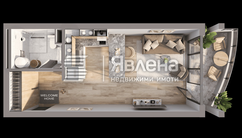 Продава 1-СТАЕН, с. Кошарица, област Бургас, снимка 2 - Апартаменти - 53651328