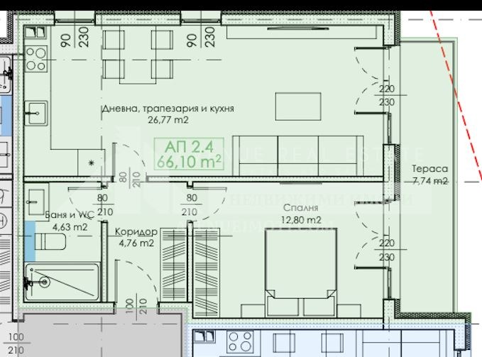 Продава 2-СТАЕН, гр. Пловдив, Беломорски, снимка 2 - Апартаменти - 53040576