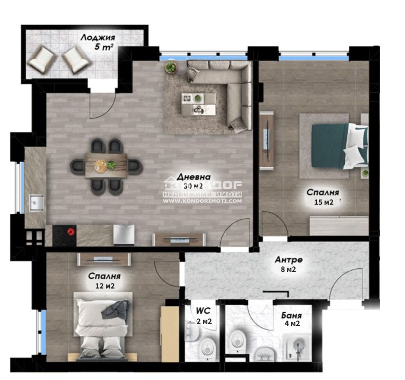 Продава 3-СТАЕН, гр. Пловдив, Остромила, снимка 4 - Апартаменти - 52547668
