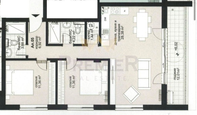 Продава 3-СТАЕН, гр. Варна, Виница, снимка 2 - Апартаменти - 53095973