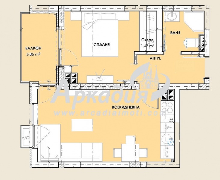 De vânzare  1 dormitor Plovdiv , Hristo Smirnensci , 64 mp | 82164093 - imagine [4]