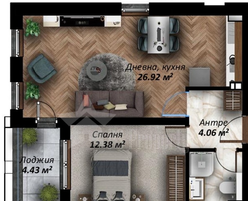 Zu verkaufen  1 Schlafzimmer Stara Zagora , Ajazmoto , 83 qm | 24959882 - Bild [10]