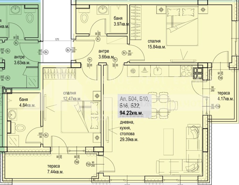 Продаја  2 спаваће собе Пловдив , Каршијака , 109 м2 | 61229372 - слика [2]