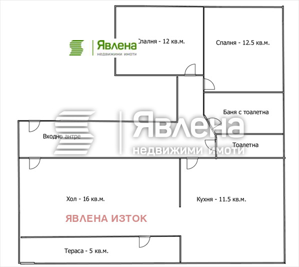 Продава 3-СТАЕН, гр. София, Триъгълника, снимка 13 - Апартаменти - 55053249