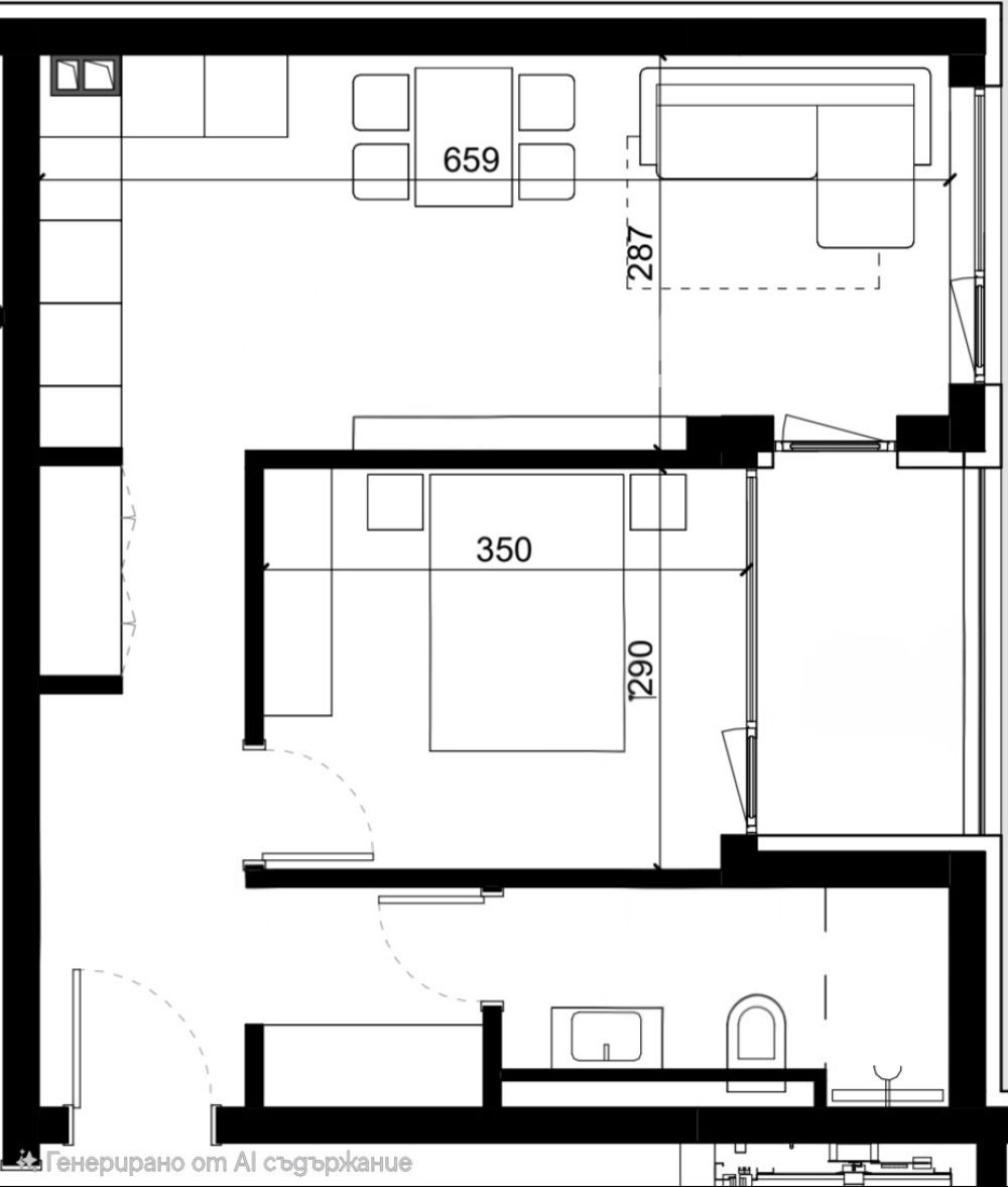 Продава 2-СТАЕН, гр. Варна, Цветен квартал, снимка 2 - Апартаменти - 55278784
