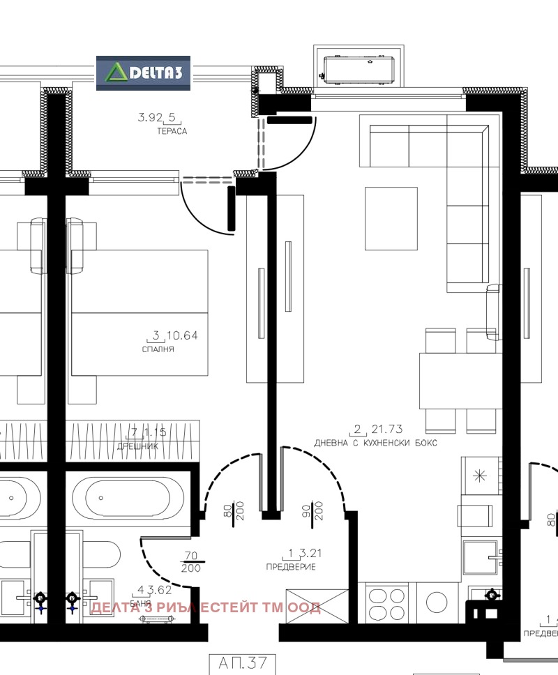 Zu verkaufen  1 Schlafzimmer Sofia , Malinowa dolina , 63 qm | 43545398 - Bild [2]