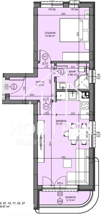 Na prodej  1 ložnice Varna , Vladislav Varnenčik 1 , 66 m2 | 69678203 - obraz [4]