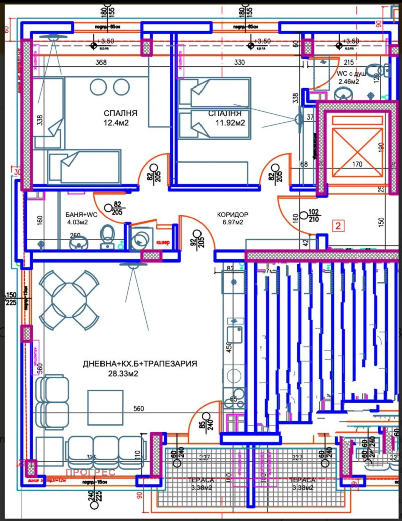 Продава 3-СТАЕН, гр. Пловдив, Южен, снимка 3 - Aпартаменти - 47626510